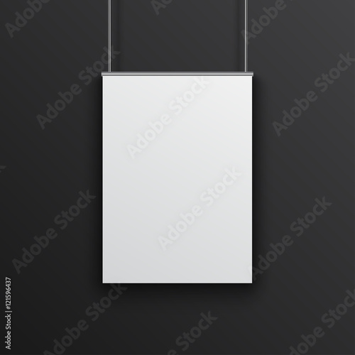 Black poster mock up