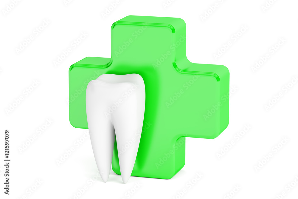 Obraz premium dental care concept, 3D rendering