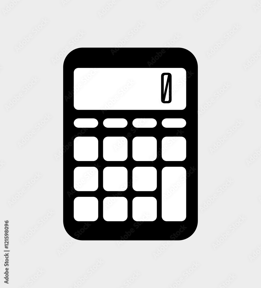 silhouette calculator icon isolated vector illustration eps 10 silhouette calculator icon isolated vector illustration eps 10