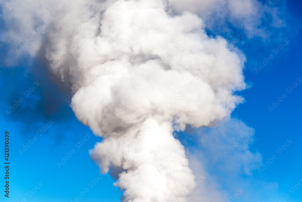 Steam Rising from Old Faithful