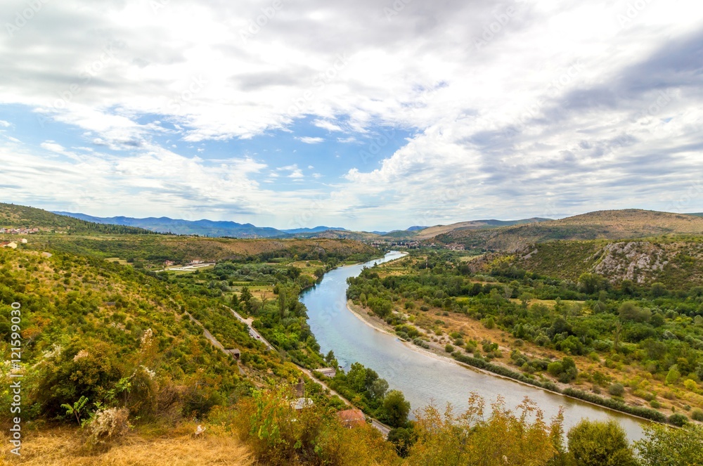 Valley of the river Neretva, Bosnia and Herzegovina