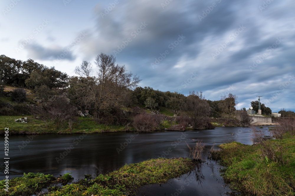Landscape in the Ambroz river. Extremadura. Spain.