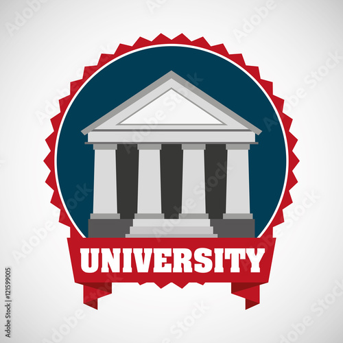 university emblem education icon vector illustration design