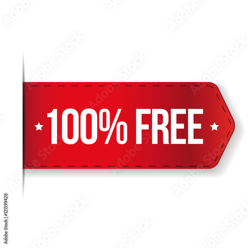 100 percent free red ribbon