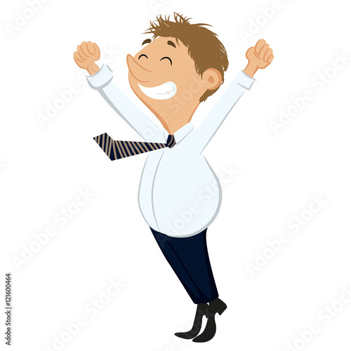 Happy businessman