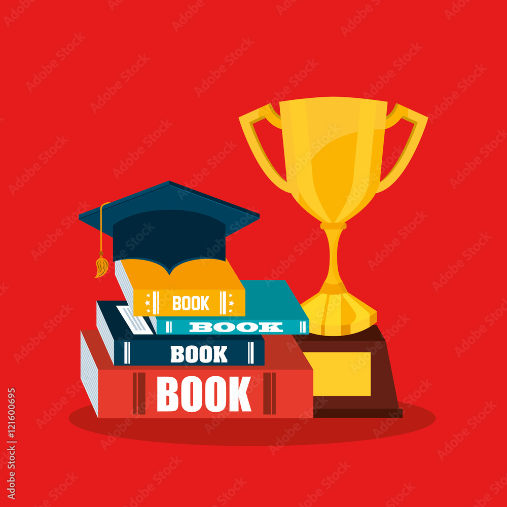 graduation school emblem icon vector illustration design Stock Vector ...