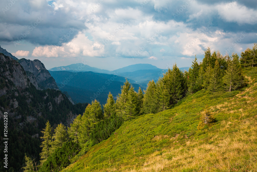 Fototapeta premium Panorama of Romanian Carpathians