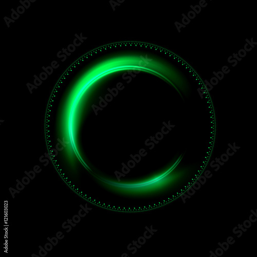 Abstract ring background with luminous swirling backdrop. Glowing spiral. The energy flow tunnel. Shine round frame with light circles light effect. Glowing cover. Space for your message.