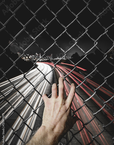 Light Trails and Hand