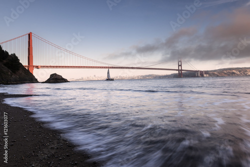 Golden Gate Bridge at Kirby Cove photo