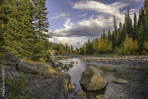 Clark's Fork of The Yelowstone River in Fall