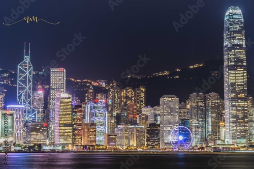 Canvas Print HongKong Nightscape