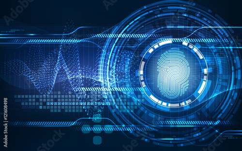 Abstract technology background.Security system concept