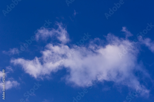 clouds nature in blue sky