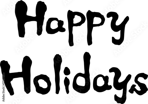 ハッピー　ホリディ　文字素材