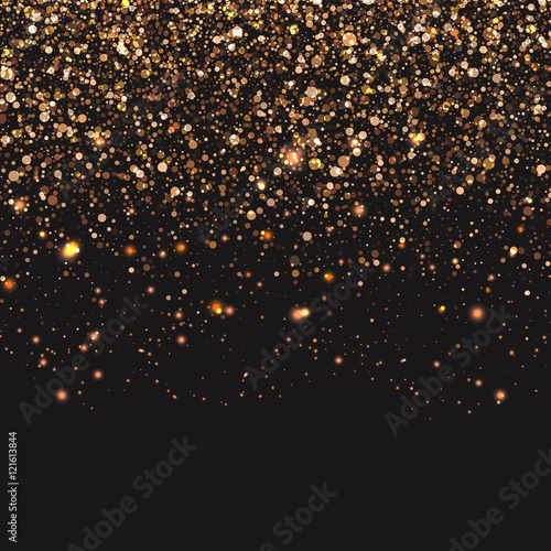Obraz na plátne Gold confetti background