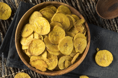 Foto Healthy Homemade Plantain Chips