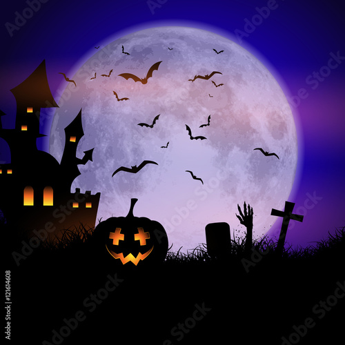 Spooky Halloween background