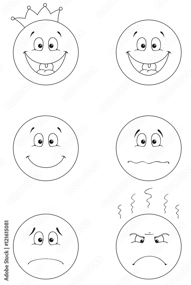 Smiley, Emoticon, Emoji Stock Vector | Adobe Stock