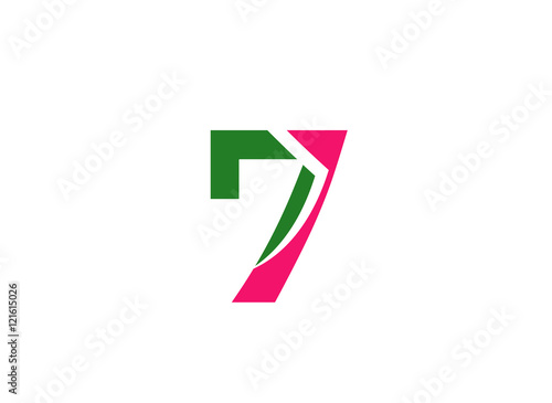 Free Download Vector sign logo number 7
 - GFXLoad