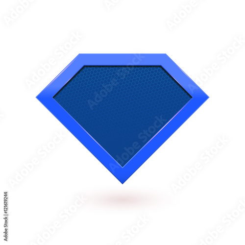 Super hero comic character label emblem