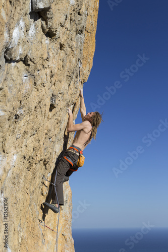 Fotografie Rock climber.