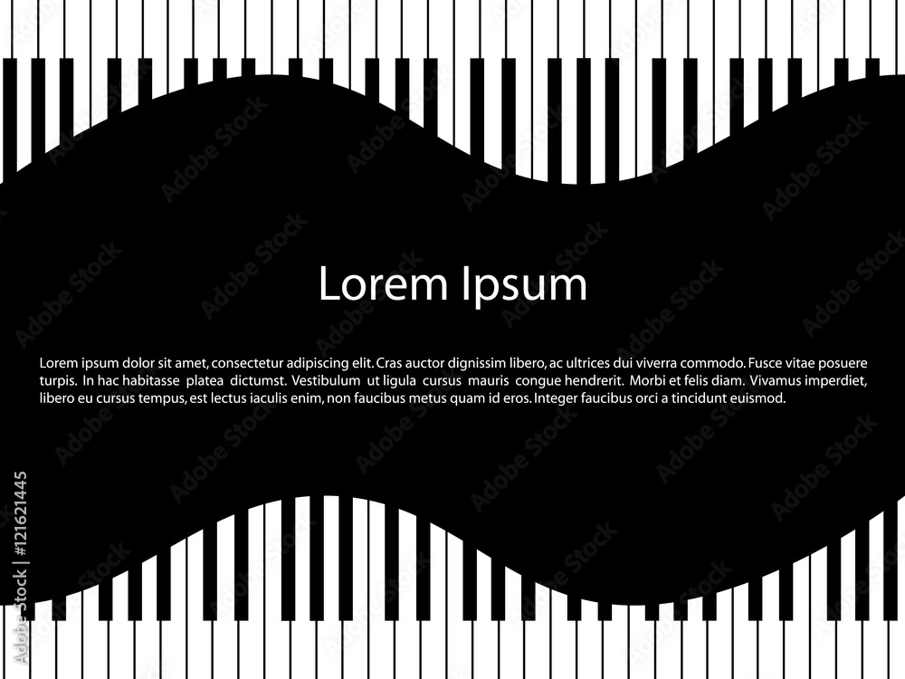 Naklejka premium Abstract background with piano keys.
