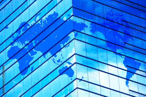 Wallpaper Mural 地球儀とビジネスイメージ  Torontodigital.ca