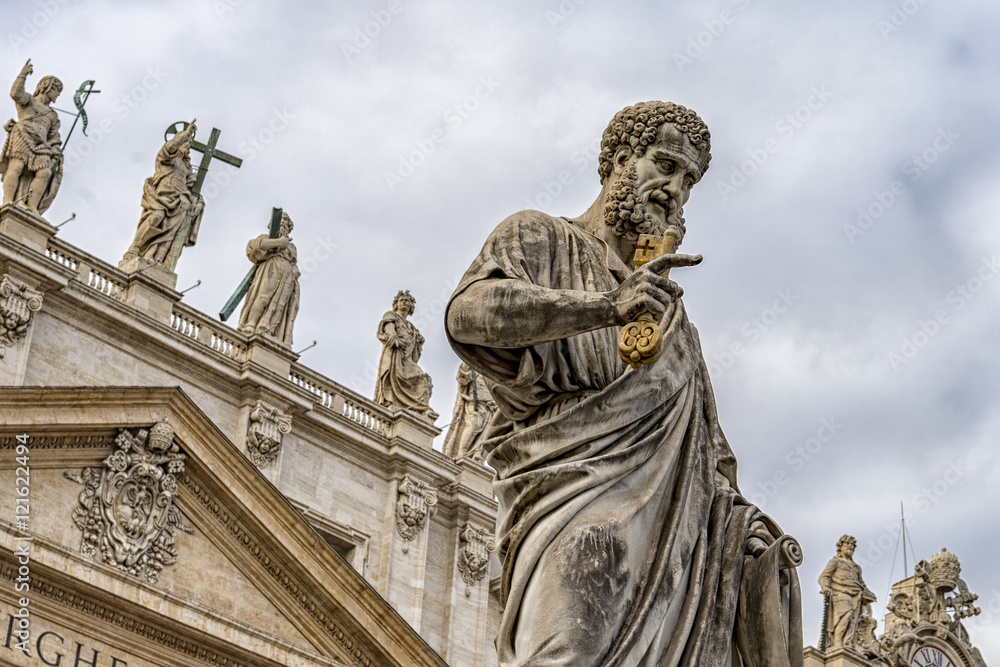 Statue of Saint Peter in Vatican city Italy