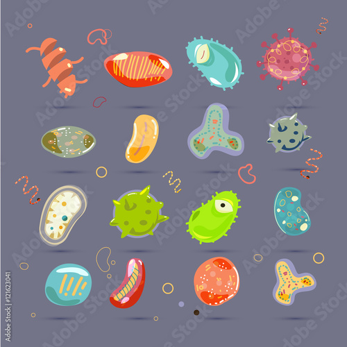 virus set - vector