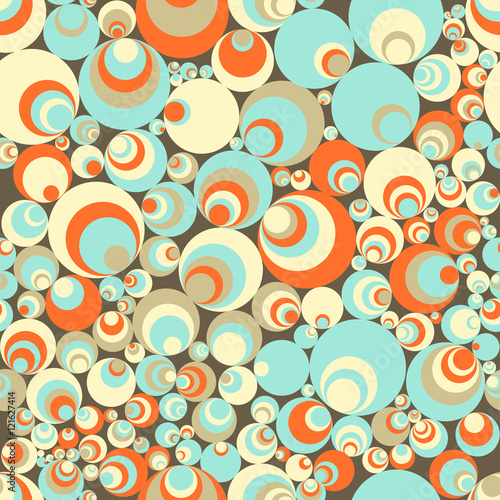 Seamless pattern of perfectly aligned circle shapes. Abstract background.