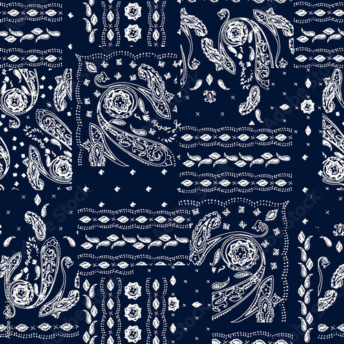 Hand drawn paisley pattern. Wallpaper decoration floral print. Ornamental india motif