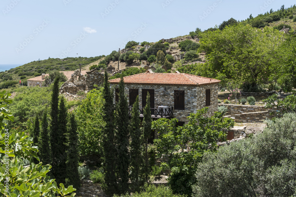 Old stone aegean villa at Doganbey, Karina, Turkey