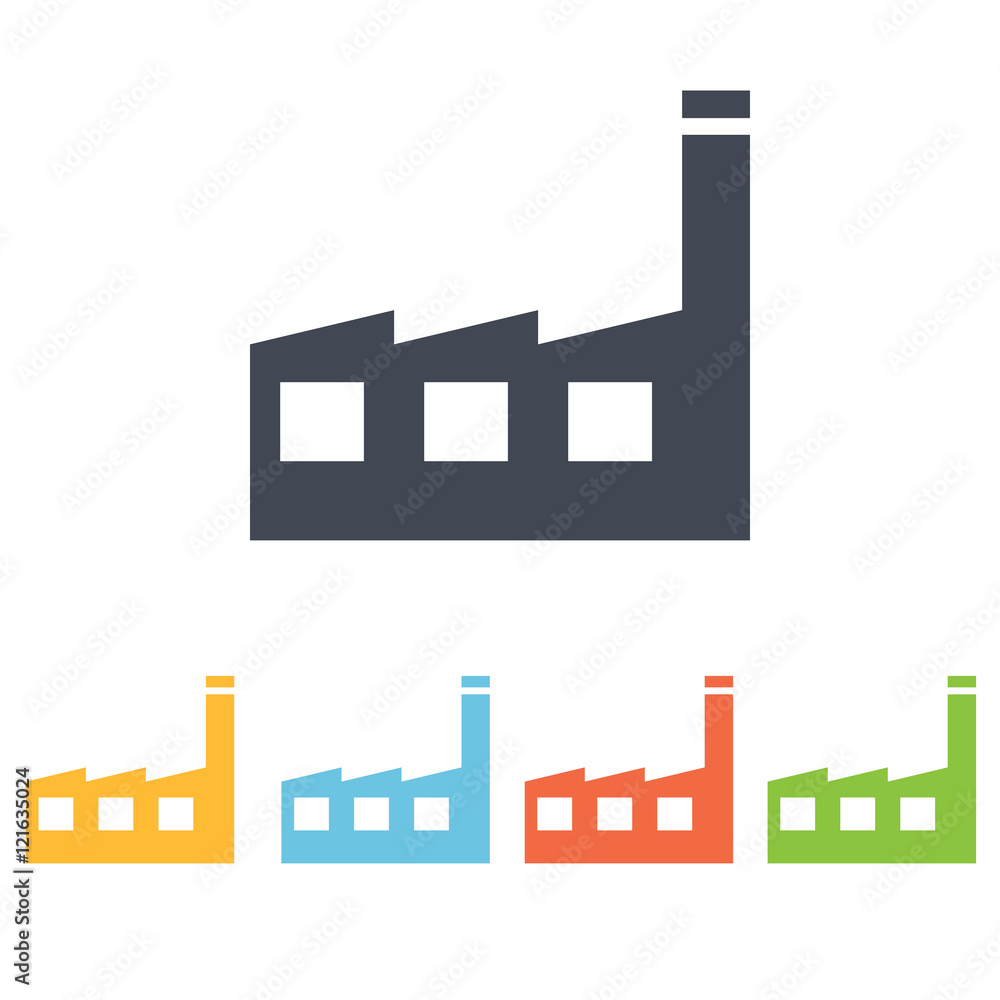 Obraz premium factory icon