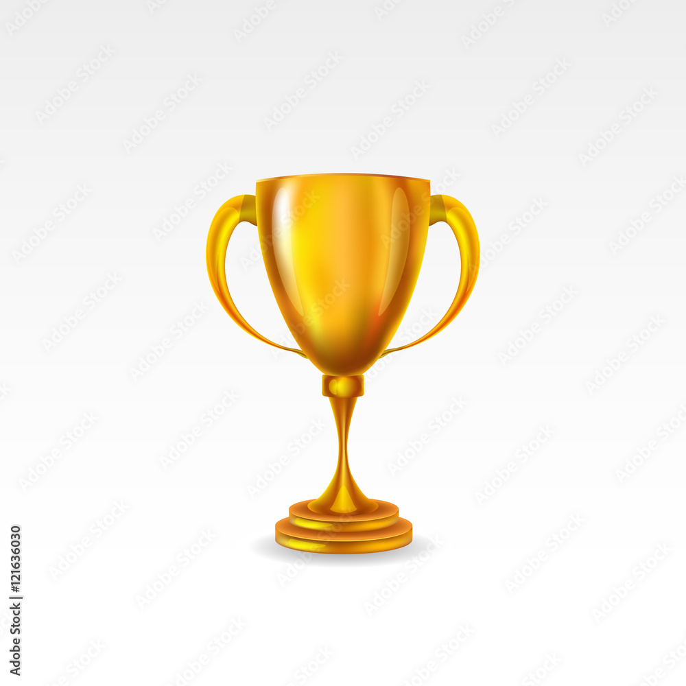 golden award trophy isolated on white background golden award trophy isolated on white background