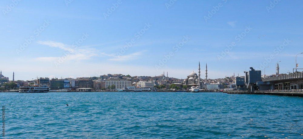 New Mosque (Yeni Cami) from the Bosphorus river
