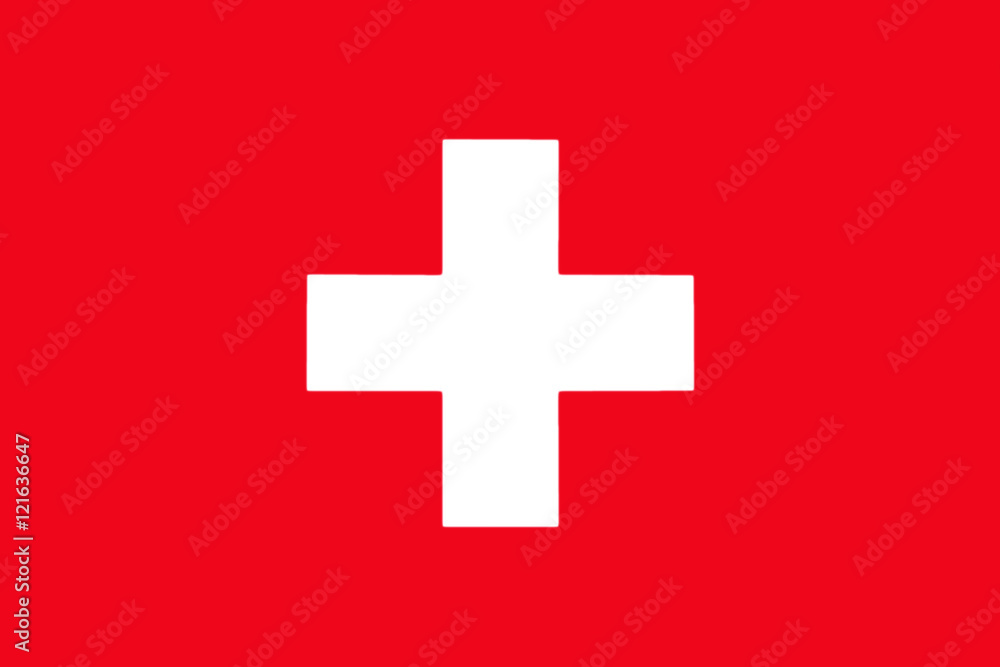 Fototapeta premium Switzerland National Flag
