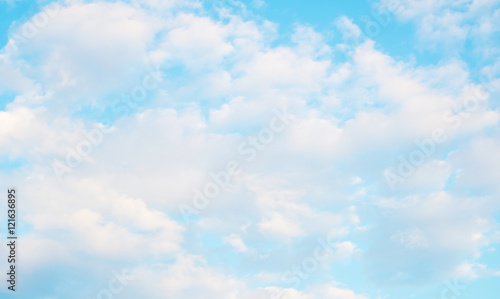 beautiful nature blue sky and white cloud
