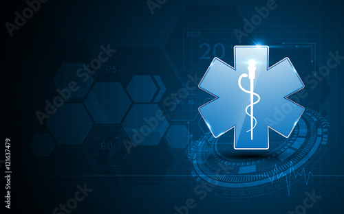 abstract emergency medical services hospital health care design concept background