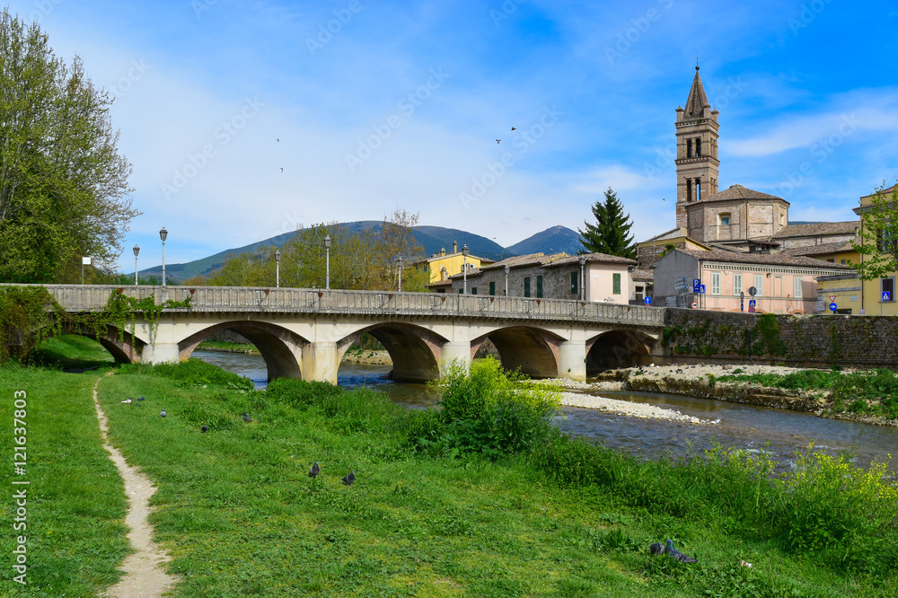 Foligno (Italy) - A beautiful medieval city in Umbria region, central Italy