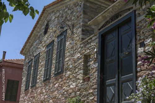 Fototapeta Naklejka Na Ścianę i Meble -  Old stone house at Doganbey, Izmir, Turkey