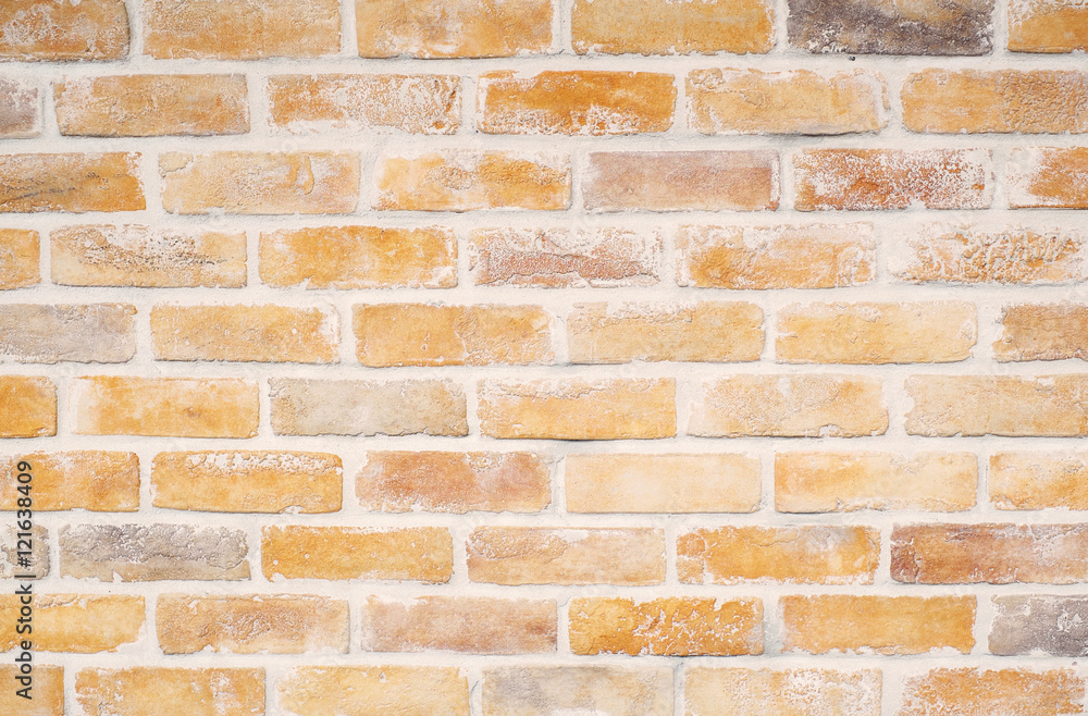 orange brick wall background