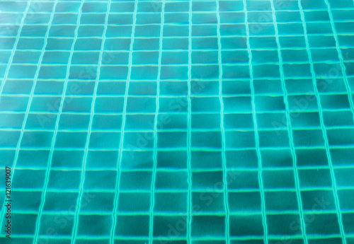 Surface swimming pool emerald clear reflection