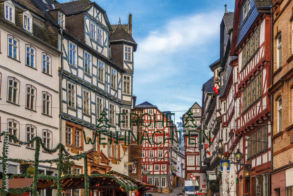 Obraz premium street in Marburg, Germany