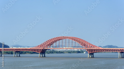 Banghwa bridge and han river in Seoul, Korea. © 501room