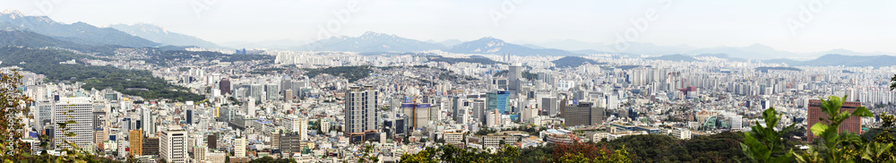 Seoul City Skyline ,view of South Korea.