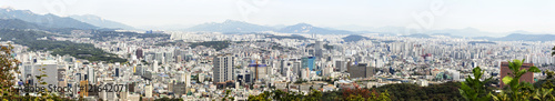 Seoul City Skyline ,view of South Korea.