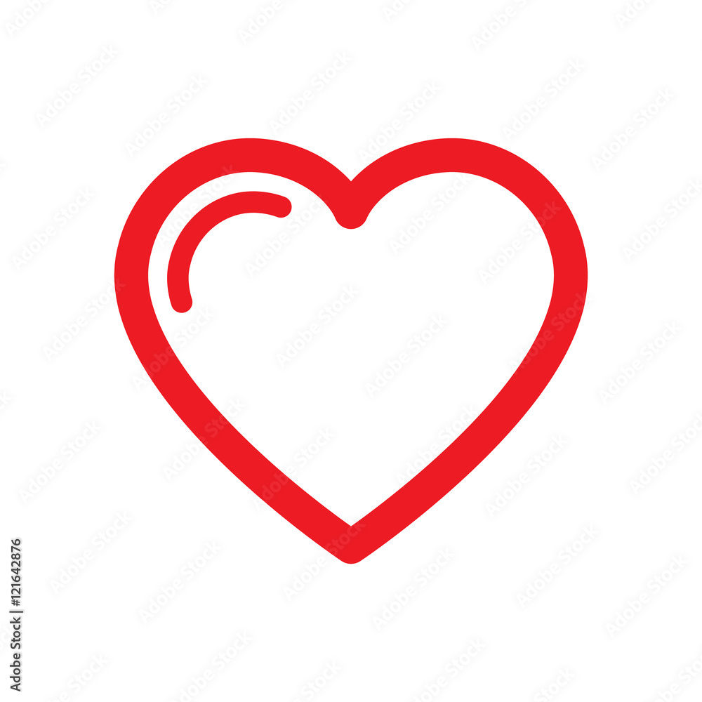 Heart icon vector