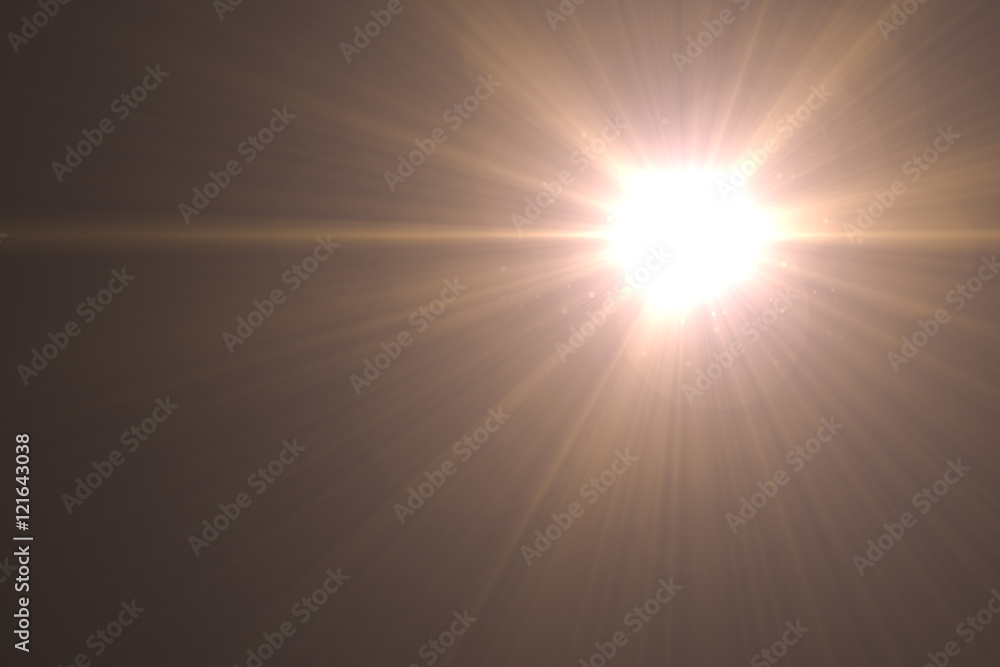 sun burst with flare
