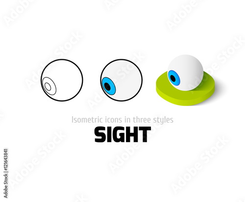 Sight icon in different style